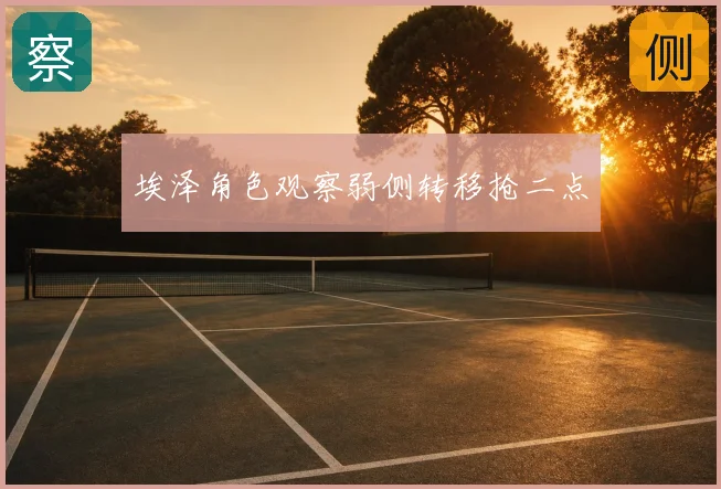 埃泽角色观察弱侧转移抢二点
